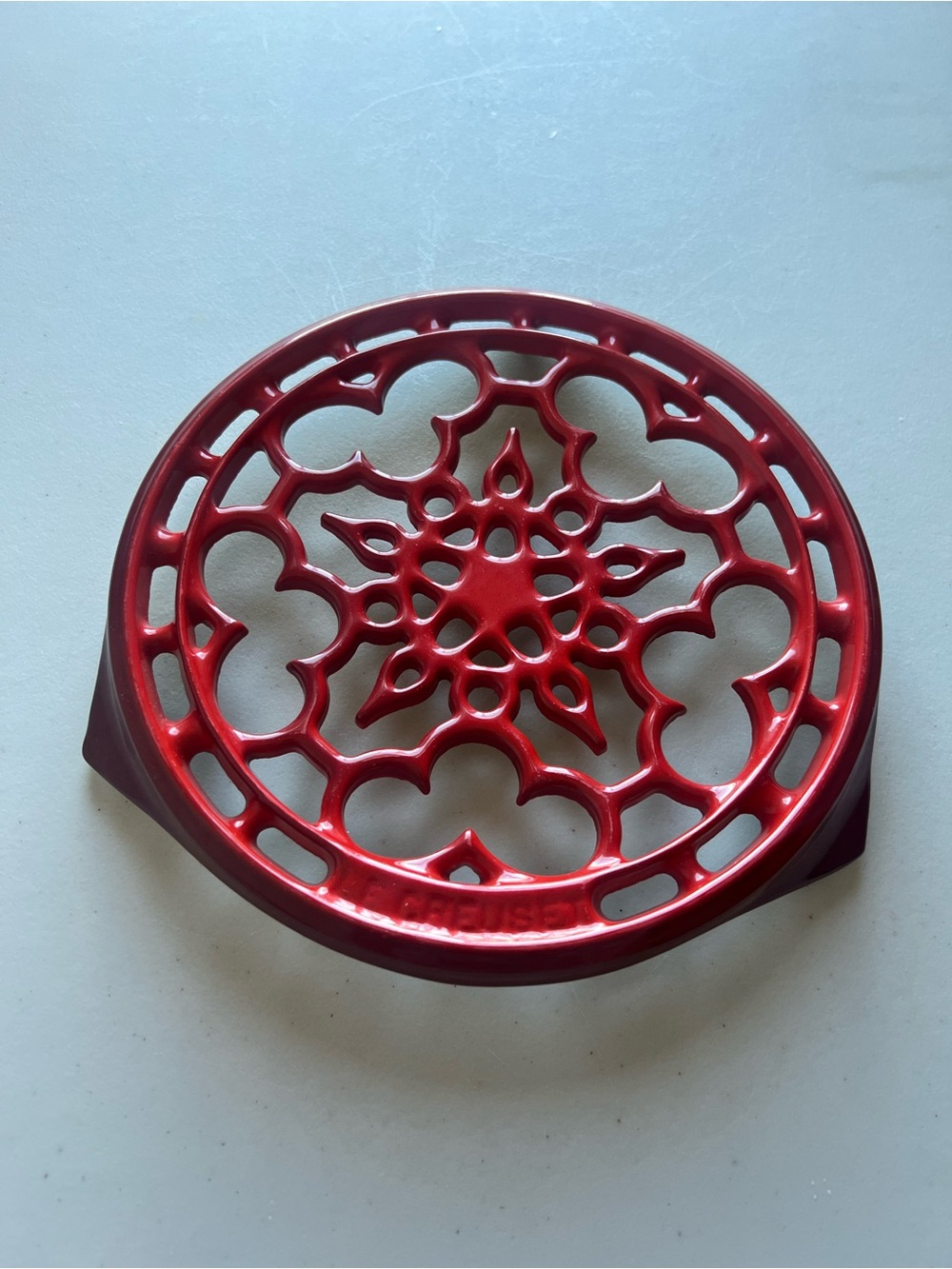 Le Creuset Red Decorative Cast Iron Trivet